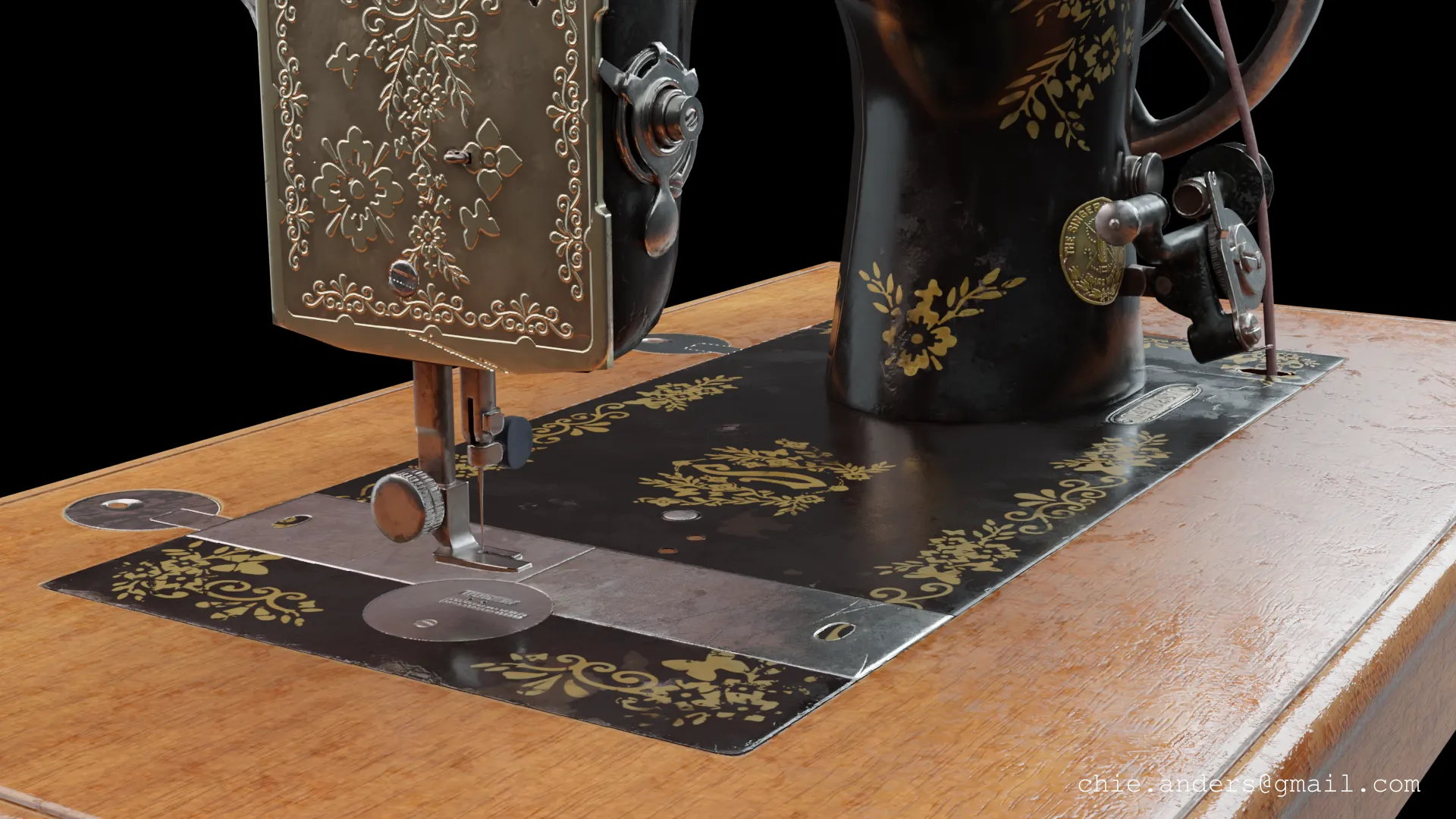 Bottom plate shot showing wear and tear from use and age